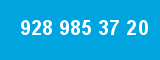 928 985 37 20 928 985 37 20